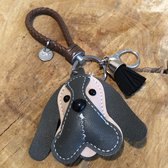 GoedeDoelen.Shop | Sleutelhanger / Tashanger Woef | Sleutelhanger Hond | Tashanger Hond | Hond | Dierenwelzijn | Cadeau