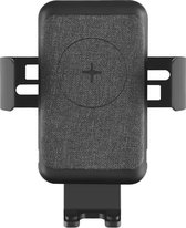 auto telefoonhouder - zwart - draadloos opladen - automatische telefoonklem - hoge kwaliteit - extra stevig - fast charge (10W) - handsfree - (Apple) iPhone - Samsung - Huawei - OnePlus - OPP