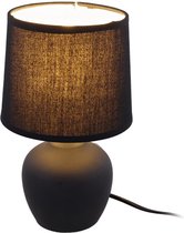 Tafellamp - Keramiek tafellamp - Lamp - Keramieken tafellamp - 25 x 15 x 15 cm - Staande lamp - Inclusief Lampenkap - NEW MODEL - LIMITED EDITION