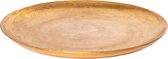 Maison d'Abri - Ronde tray van bamboe - Groot - Goud