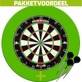 Mission Axis + Rubberen Surround (Groen) + 1 Set Brass Darts