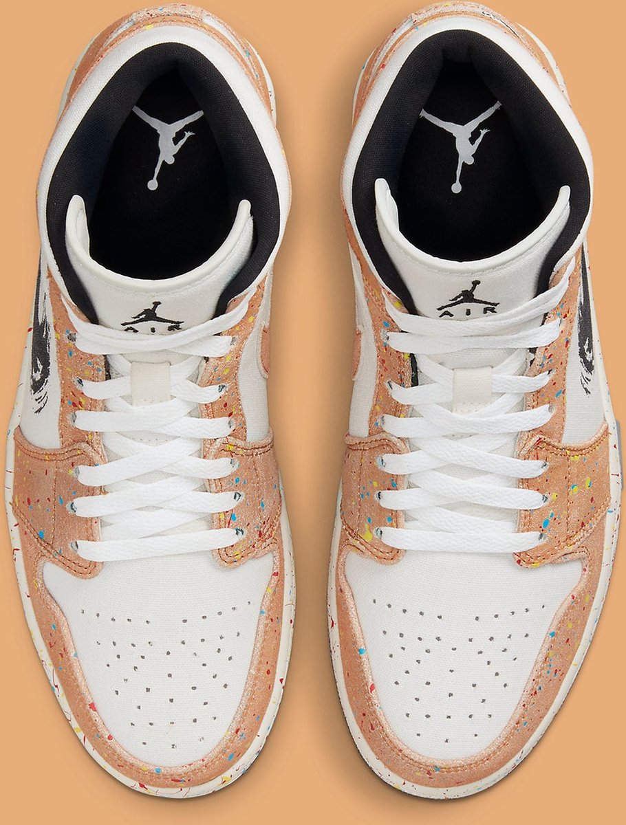 Nike Air AIR JORDAN 1 MID 'BRUSHSTROKE' Maat 44 | bol.com
