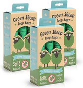 Green Sheep hondenpoepzakjes - 810 stuks - Milieuvriendelijk - Biologisch afbreekbaar - Poepzakjes hond - 33 x 22,5 cm - Extra dik