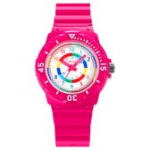 West Watches Educatief ik leer klok kijken kinderhorloge model Moon - Ø 33 mm – Roze