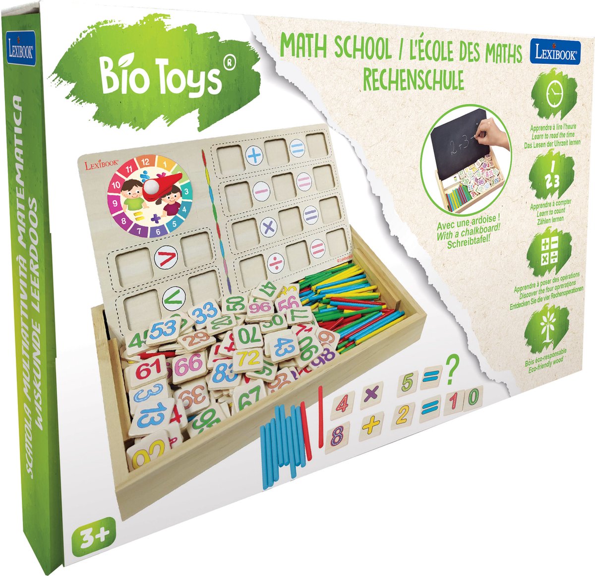 Lexibook Bio Toys Wiskunde leerdoos,educatief speelgoed voor voor de
