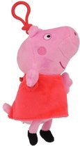 Peppa Pig Hanger - Roze / Rood - Met Rits - Polyester - 14 cm