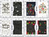 MGPcards - 40 Luxe Kerstkaarten met envelop - Mix - Folie