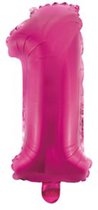 Folieballon 1 jaar - één jaar - Roze - Folie - Ca. 85 cm