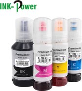 Refill Inkt voor Epson EcoTank 102 | Multipack van 4 flessen inkt E102 geschikt voor Epson Ecotank ET-2700, ET-2750, ET-2751, ET-2756, ET-3700. ET-3750 en ET-4750