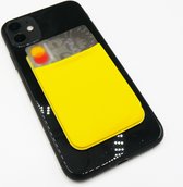 Doodadeals® | Zelfklevende Pasjeshouder Mobiele Telefoon | RFID protectie | Kaarthouder | Selfadhesive Bank card Wallet Phone | Geel