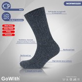 Thermosokken | Noorse wollen sokken | Wintersokken | Warme sokken | comfortabele sokken | voor dames en heren | Cadeau | 3 paar