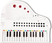 Mini-elektronische piano met voeten, microfoon, 31 verlichtingssleutels om muziek en line-in kabel te onderwijzen