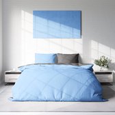 Nice Dreams Dekbedovertrek - 100% Katoen - DUO EFFEN Blauw/Antraciet - 240X220 cm