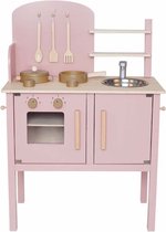 Jabadabado Kinder Speelkeuken - Keuken incl. accessoires - Roze - Kitchen with pot & pan pink