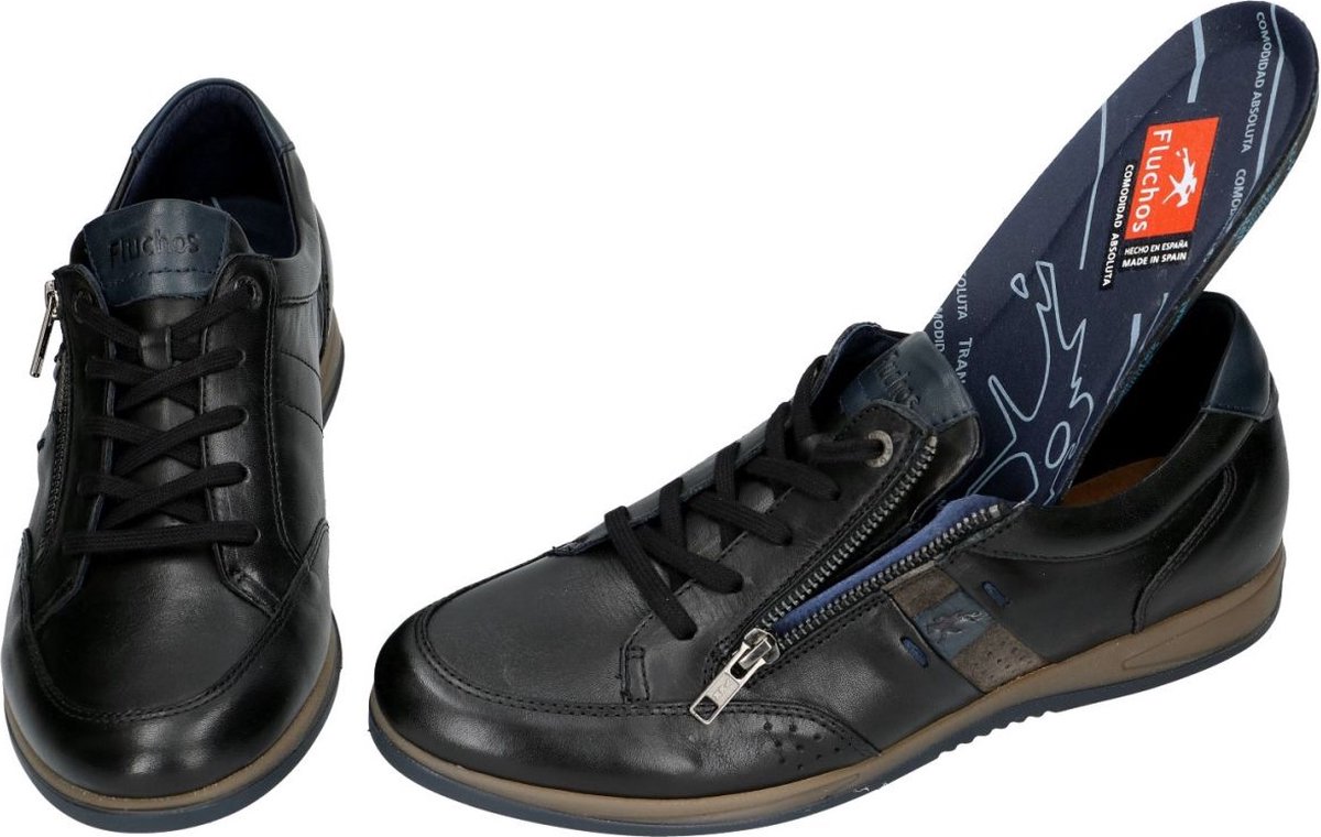 Fluchos -Heren -  zwart - sneakers - maat 42