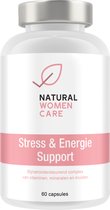 Natural Women Care - Stress & Energie Support - Vitamine - kruiden - Mineralen - Bijnier - bijnier ondersteunend - stress - energie  - Vegan