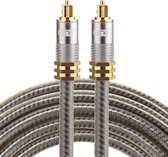 By Qubix ETK Digital Optical kabel 2 meter - toslink audio male to male - Optische kabel metaal - Grijs audiokabel soundbar