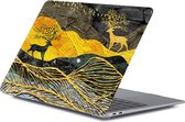 Coque MacBook de By Qubix - Convient pour la coque MacBook Air 13 pouces 2018 - Couleur: Animaux abstrait (A1932, version touch id)