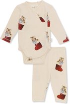 Luxe Christmas Newborn Set Broek Romper | 0-1 maand XMAS KITTY | Konges Slojd