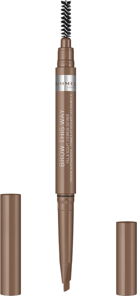 Goedkoopste Rimmel Brow This Way Fill & Sculpt Wenkbrauwpotlood - 001 Blonde