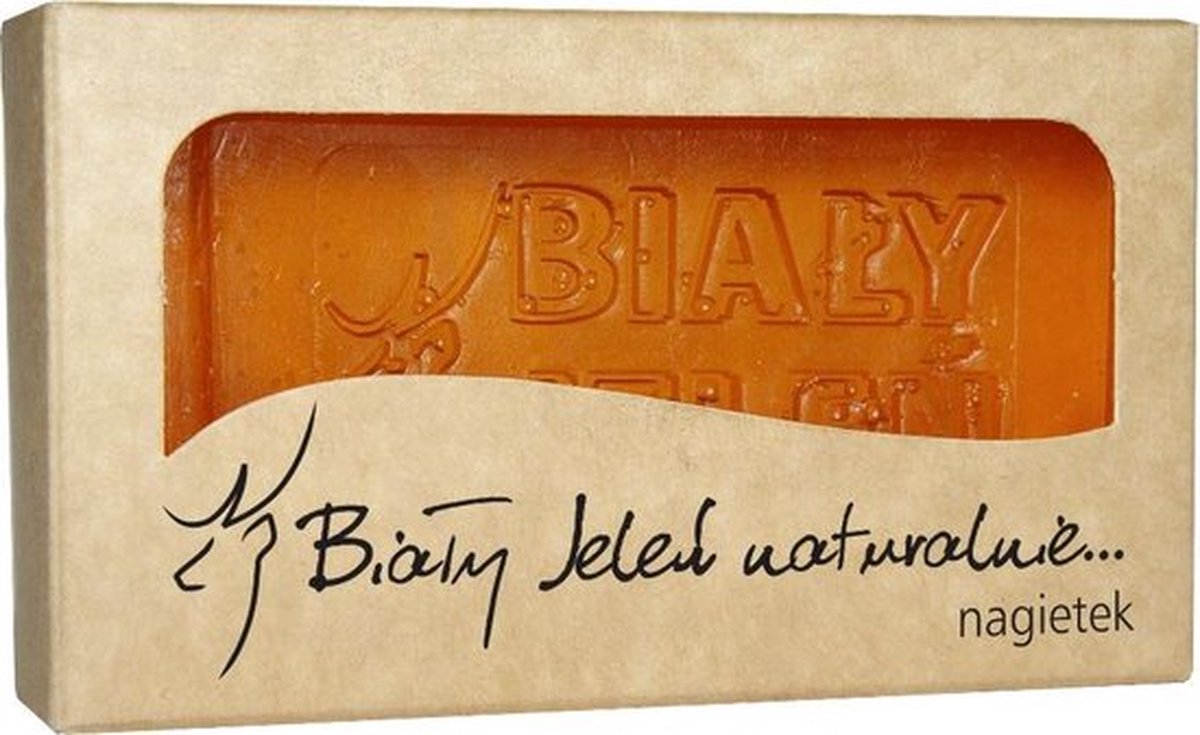 Bialy Jelen 1921™ Calendula Handzeep - 100 g - Glycerine Zeep met Goudsbloem Extract - Voedend en Kalmerend Zeep Bar Voor Gevoelige Huid - Soap Bar