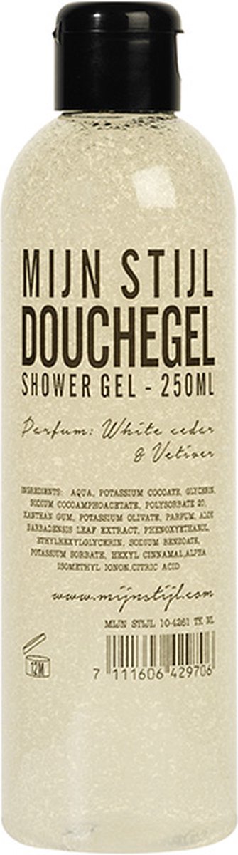 Mijn Stijl- Douchegel-Shower gel-white cedar&vetiver-trendy-stoer