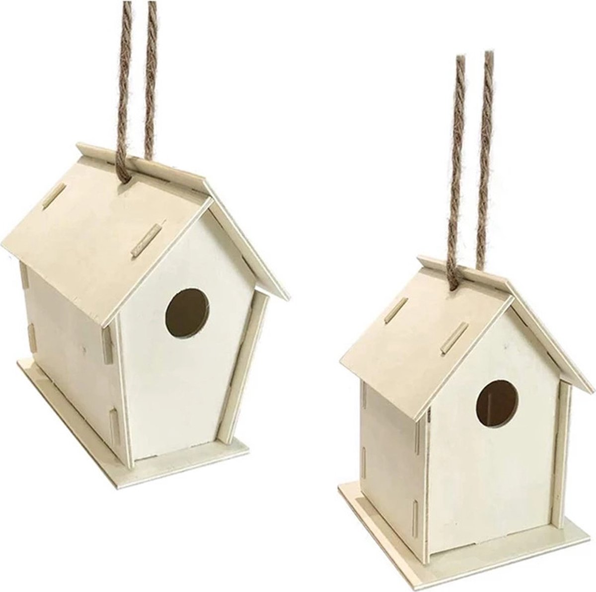 PLCatis Lot De 2 Plaques Protection Nichoir Oiseaux - Acier Inoxydable Anti-Prédateurs - Trou 28mm & 32mm - Résistant Intempéries