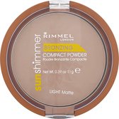 Rimmel Sun Shimmer Bronzing Powder - Light Matte