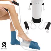 MANS sok aantrekhulp - Hulp bij het aantrekken van sokken - Ergonomisch - Wit - Sokaantrekker - Zwanger - Rugpijn - Ouderdom - Hulp nodig