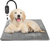 Dierenmat - Verwarmde mat voor Katten en Honden - Elektrisch Verwarmde Dierenmand Mat - Fluwelen overtrek - Timing en Temperatuur Instelbaar - Veilig - 60x40cm