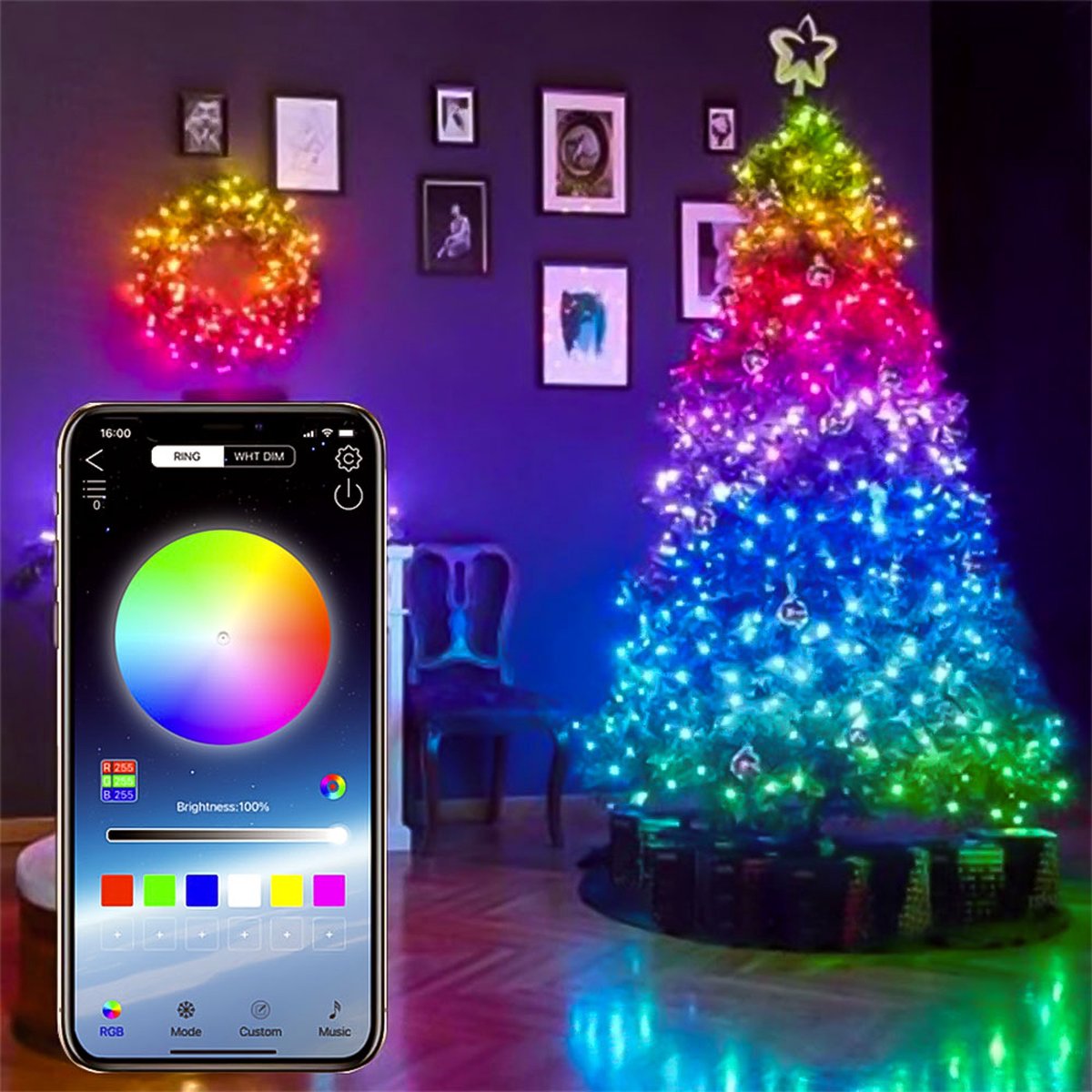700 LED Kerstboomverlichting - Kerstboom Thuisbezorgd 700 LED Kerstboomverlichting - Kerstboom Thuisbezorgd