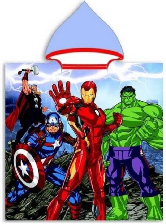 Poncho Avengers - 110 x 55 cm. - Poncho de bain Marvel Avenger
