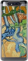 Geschikt voor Samsung Galaxy A80 hoesje - Boomwortels - Vincent van Gogh - Siliconen Telefoonhoesje