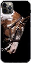 Geschikt voor iPhone 13 Pro Max hoesje - Paard - Halster - Vlekken - Siliconen Telefoonhoesje
