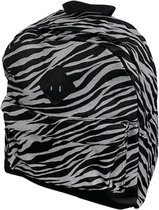 Zebra Rugzak -41x34x15cm - 20 Liter- Normaal Formaat Volwassenen/Jong Volwassenen - Schooltas - Zebra Print