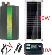 Dakta® Draagbaar Zonnepaneel | 220V | 30W | Camping | Compact Zonnepaneel | Powerstation | Generator | Zonnepanelen | Complete set