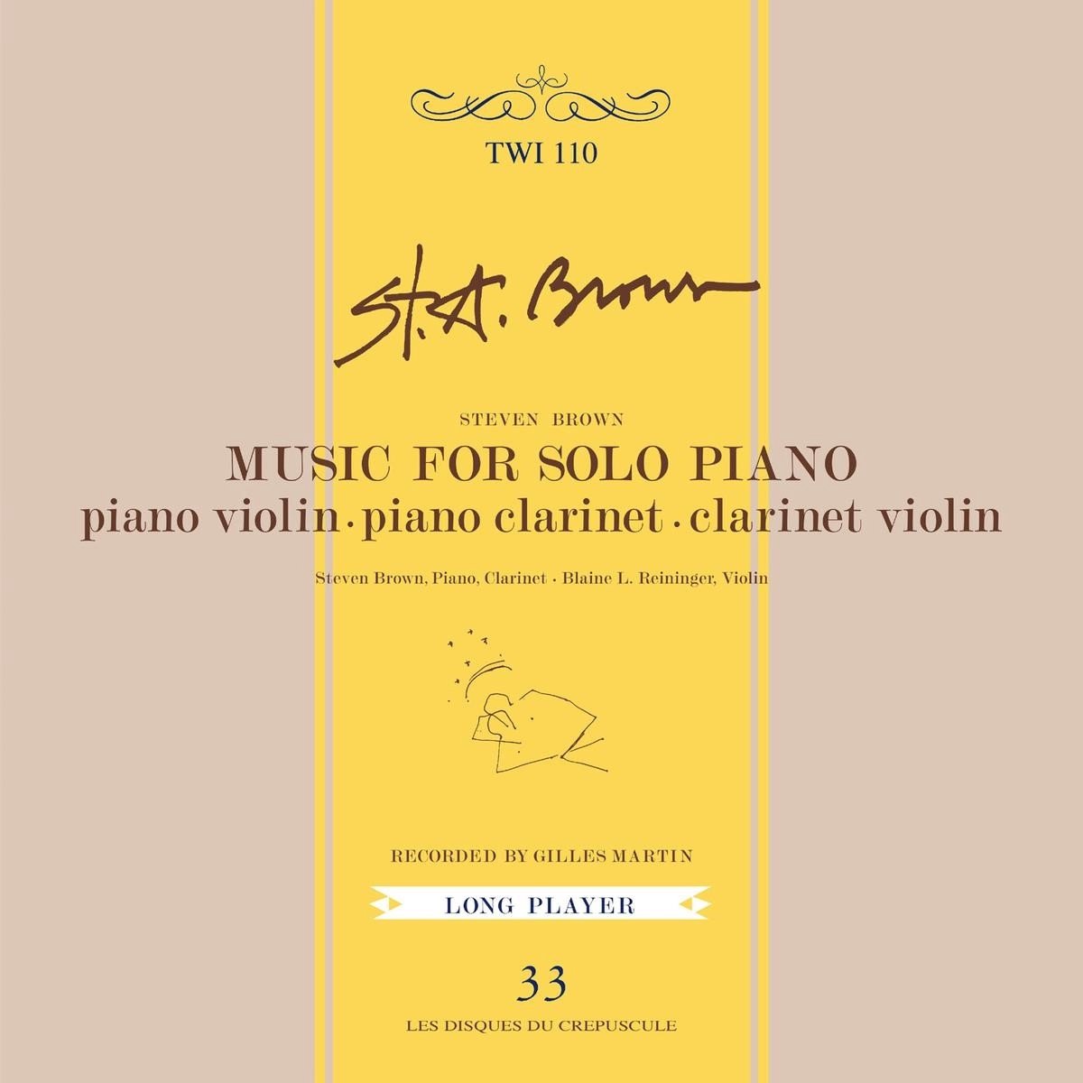 Steven Brown - Music For Solo Piano (CD) (Remastered)