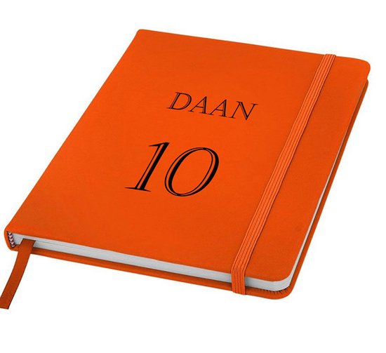 Notitieboek met naam, foto bedrukken - Oranje | bol.com