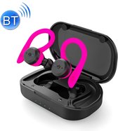 BE1032 Op het oor gemonteerde waterdichte sport TWS draadloze Bluetooth-oortelefoon (rozerood)