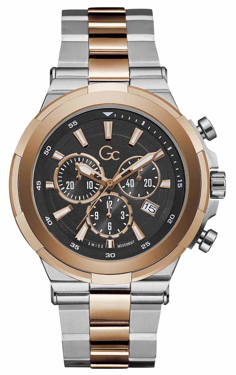 GC Y23003G2 Horloge Sport Chic Staal-Rosé Chrono