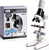Microscoop voor kinderen - Veel accessories - Tot X1200 - LED Verlichting - Kinder microscoop speelgoed - Junior - Wit