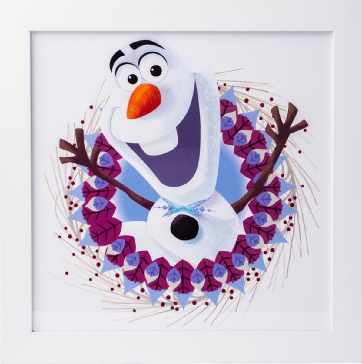 Grupo Erik Disney Frozen - Art Collector Print 30x30 cm (inclusief kader)
