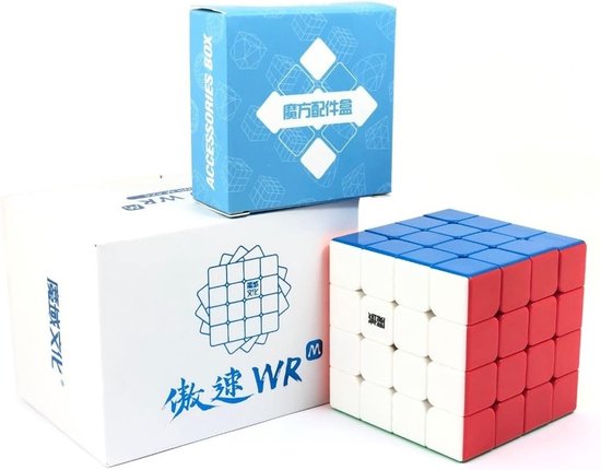 Thumbnail van een extra afbeelding van het spel MoYu Aosu WR M 4×4 Speedcube - Magnetisch - Stickerless - Professionele Draai Puzzel Kubus