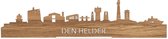 Standing Skyline Den Helder Eikenhout - 40 cm - Woon decoratie om neer te zetten en om op te hangen - Meer steden beschikbaar - Cadeau voor hem - Cadeau voor haar - Jubileum - Verjaardag - Housewarming - Aandenken aan stad - WoodWideCities