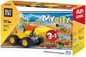 Blocki MyCity 3 in 1 Graafmachine Bouwstenen - KB6109 - 52 onderdelen