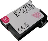 Inktplace Huismerk T2713 Inkt cartridges Magenta / Rood geschikt voor Epson