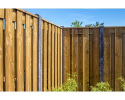 Intergard Hout beton schutting antraciet 200x190cm (per set)
