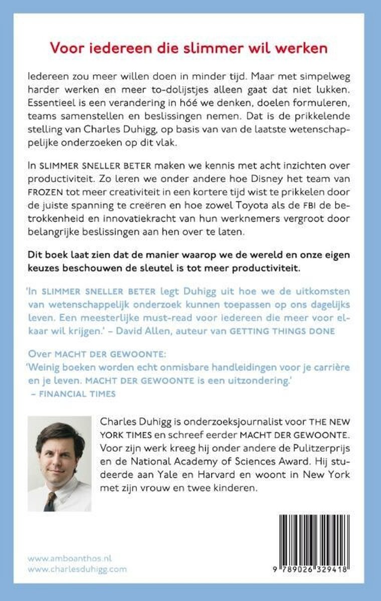 Slimmer sneller beter - back cover