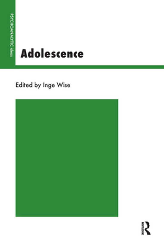The Psychoanalytic Ideas Series - Adolescence - cover