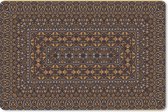 Bureau onderlegger - Muismat - Bureau mat - Perzisch Tapijt - Kleed - Patronen - Oranje - 60x40 cm
